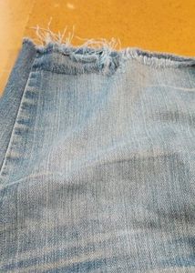 One Single Piece Of Levis denim frayed shorts