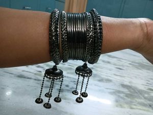 Brand New Oxidised Jhumka Bangles