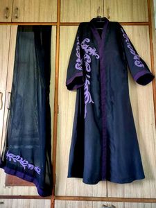 Elegant Black Abaya Set