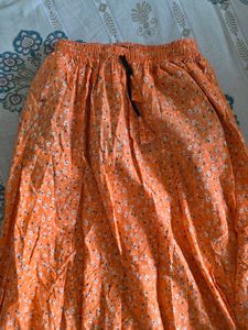 floral long skirt