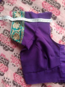 Elegant Purple Saree With Blouse
