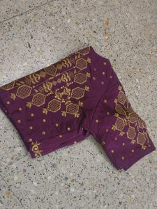 Purple Colour Beautiful Blouse