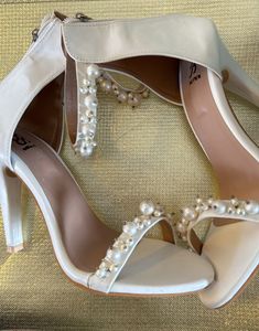 White Pearl Heels
