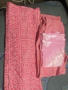 Pink Masleen Embroidered Kurta Set