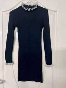 Bodycon Knit black Mini Dress