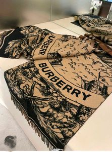 Burberry Wide Reversible Cashmere Scarf