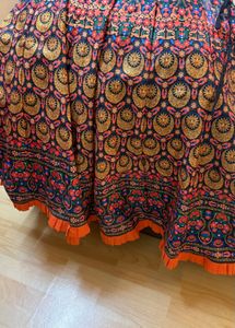 One Time Used Silk Ethnic Skirt