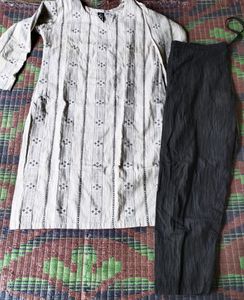 Khadi Cotton Kurti Pant Set
