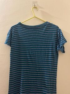 Striped Midi T-Shirt Dress