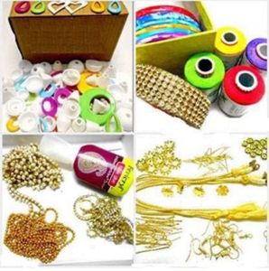 🆕 Silk Thread Jewel Making Accessories 🧶