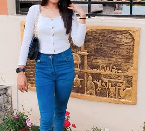 White Crop Top Winter Special