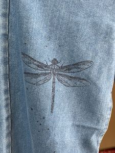Wide Leg Dragonfly Jeans-high waist