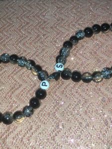 Custom Initial Beaded Bracelet Set