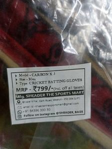 Sheader Carbon X.E Cricket Gloves