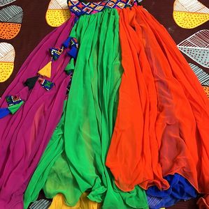 Embroidered Indian Blouse with Mirror Detail