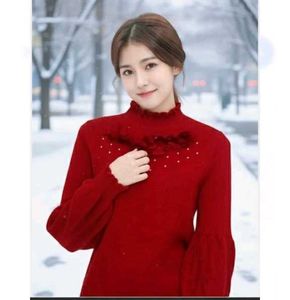 Korean Style Sweater Rose Design 🌹