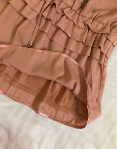 Peach Ruffled Sleeve Top 34-36