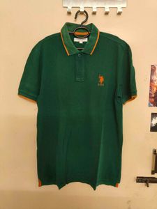 USPA Green Polo T-Shirt