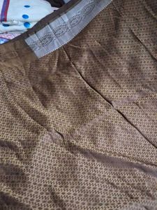 Elegant Brown Silk Saree