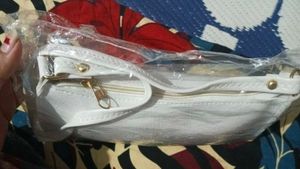 White Croc Shoulder Bag