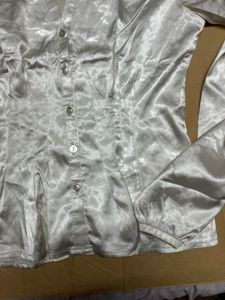 Vintage Corset Satin Shirt
