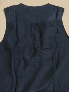 Navy Sleeveless Top