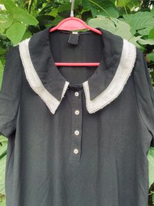 Korean/japanese Style Collar Loose Dress