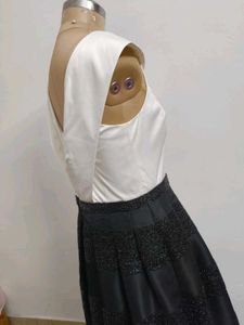 Elegant Black &amp; White Gown