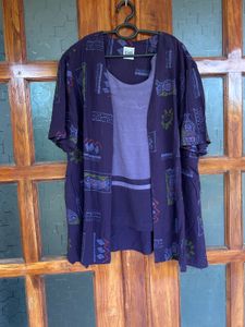 Double Layer Shrug Type Blouse