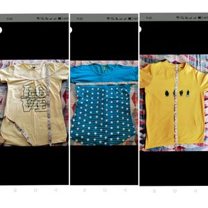 3 Tshirts/Tops Combo