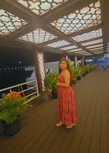 Red Printed Maxi Dress