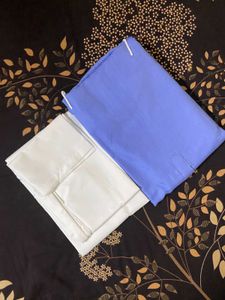 Men&#39;s Kurta Set - Blue &amp; White