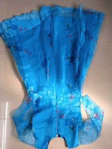 Floral Print Blue Dress Material