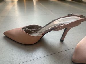 Charles &amp; Keith Blush Heels Embellished