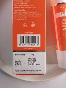 The Derma Co. Oil-Free Sunscreen SPF 50