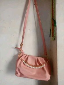 New Pink Colour Sling Beg