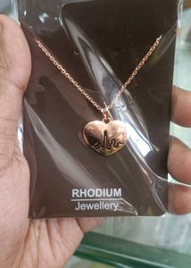 Pure Silver Chain Heartbeat Pendant