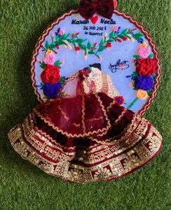 Custom Embroidery Hoop Wedding Gift