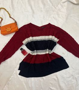 Striped Knit Sweater