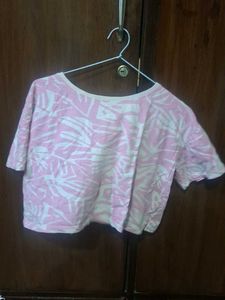 Pink Tie-Dye Crop Top &amp; Cargo Pants Set