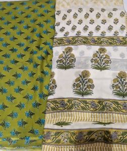 Floral Print Kurta Set Of 2 With Dupatta (No Pants