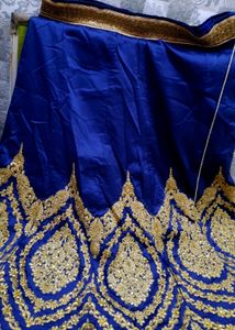 Mystic Navy Embroidery Choli For Women