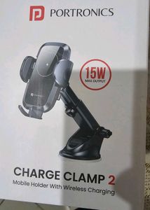 Portronics Car Mobile Holder + Wireless Charging
