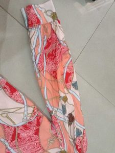 Patterned Open Front Top