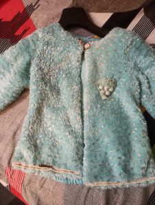 Fuzzy Blue Toddler Top