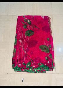 Elegant Pink Silk Saree🩷