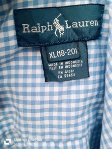 The Shirt Name Is Ralph Lauren Branded And OG