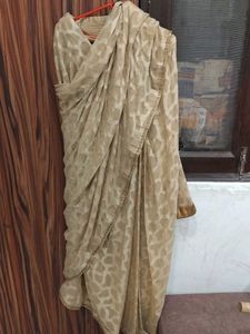 Elegant Beige Saree