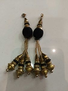 Golden &amp; Black Tassels