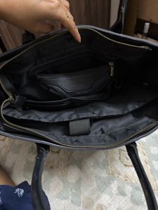 Allen Solly Black Large Handbag